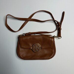 Tory Burch Amanda Camel Leather Crossbody Bag
